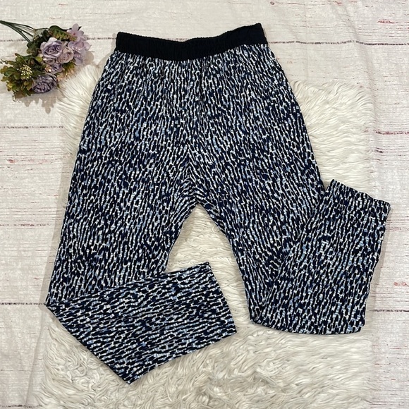 Burberry Brit Silk Paintbrush Patterned Jogger Pants - Picture 2 of 11